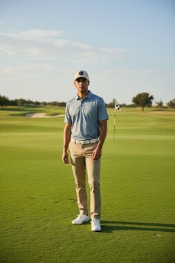 TravisMathew Beige Flexfit 110 Tech Snapback Hat Golf Casual Adult One Size